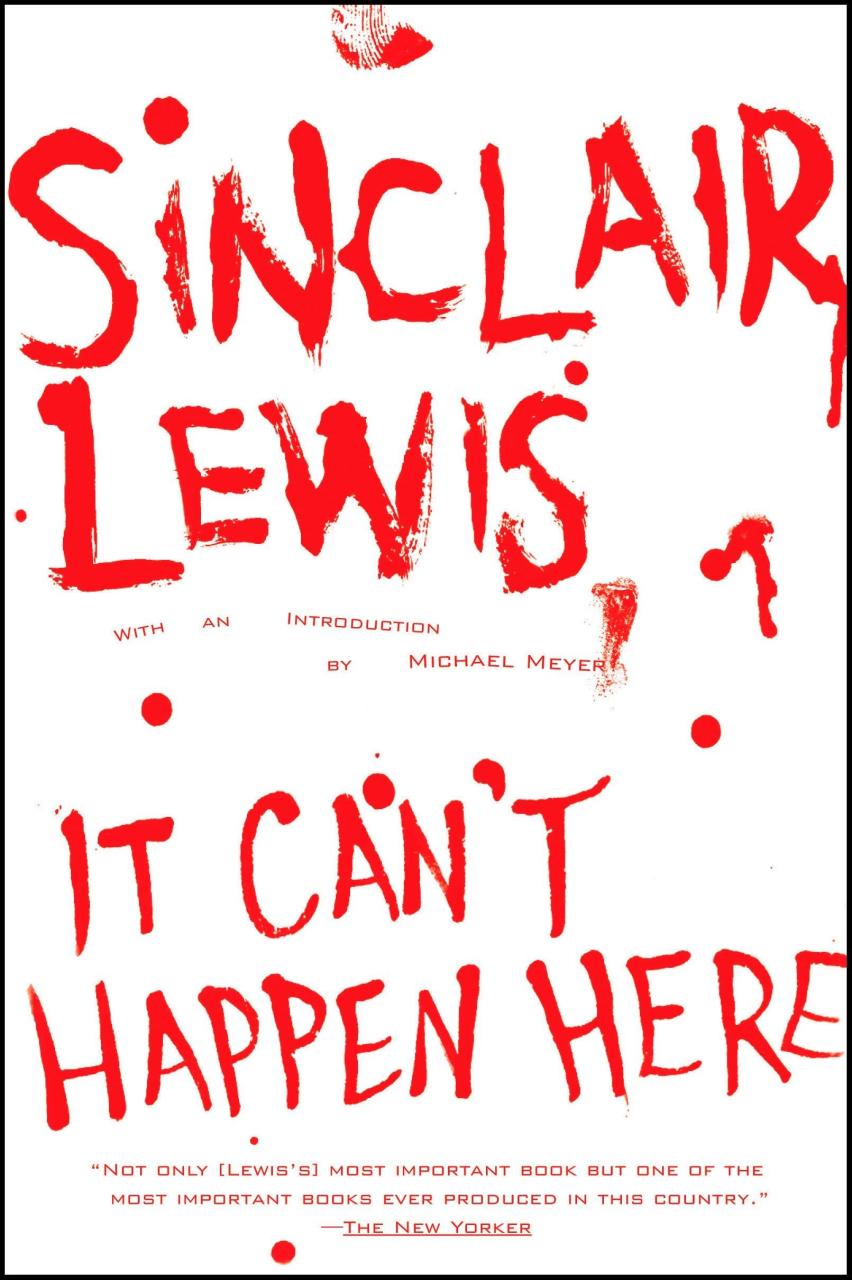 Book Summary It Can't Happen Here